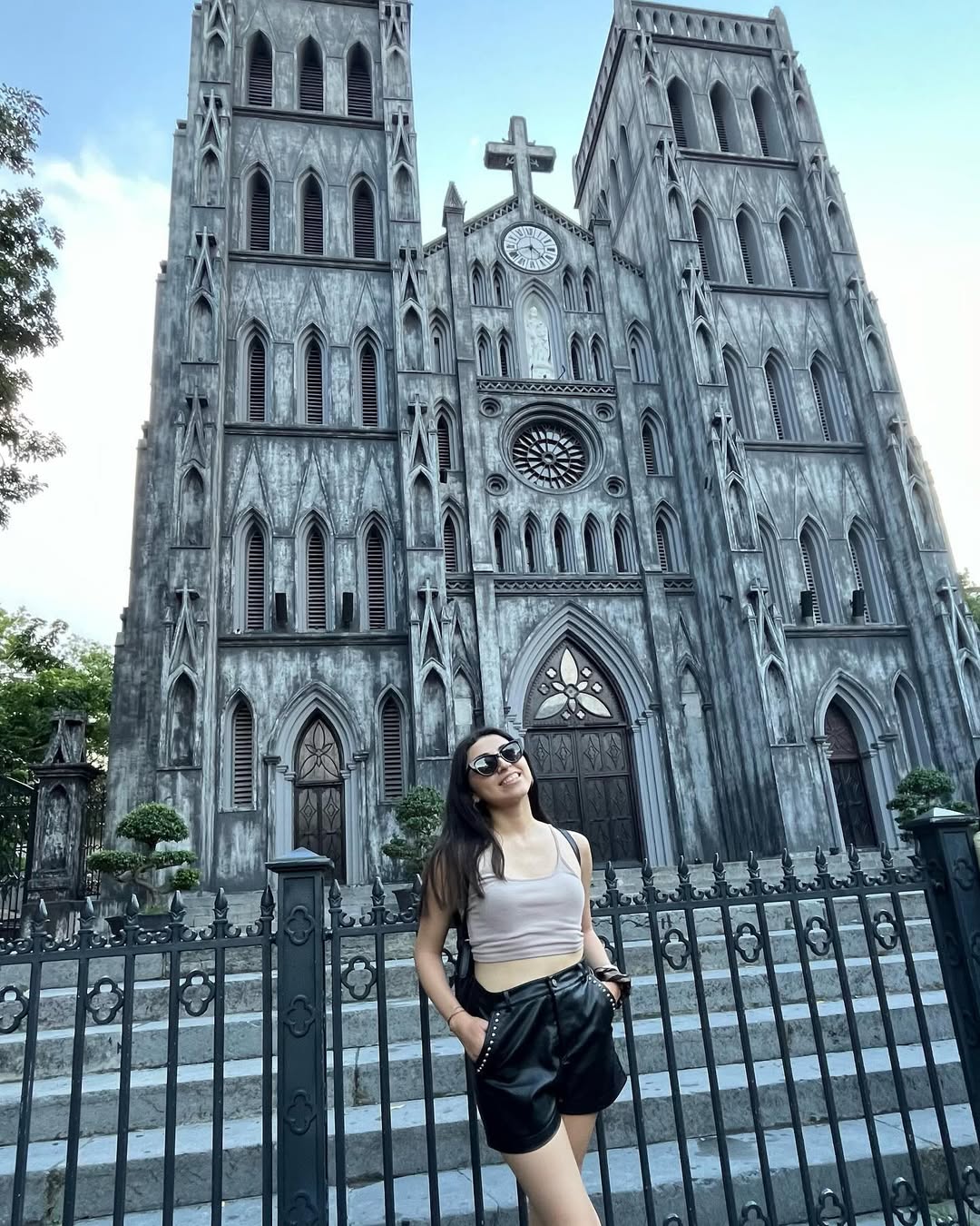 Bárbara at St Joseph Cathedral in Hanoi