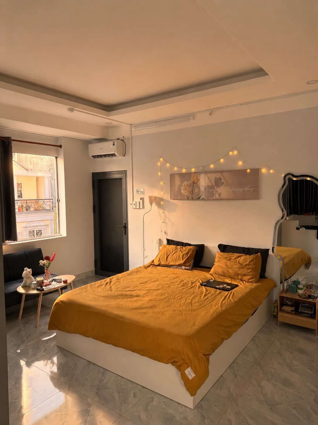 Bedroom in Ksenia's Phu Nhuan apartment, HCMC