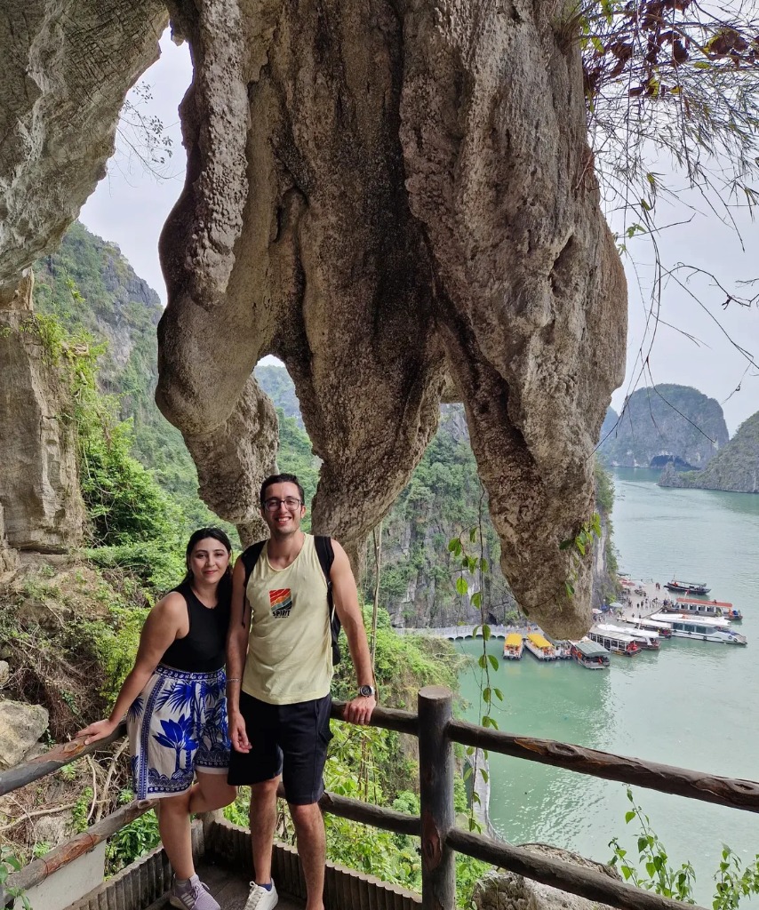 Building exterior modern apartment complex Ha Long Bay Vietnam