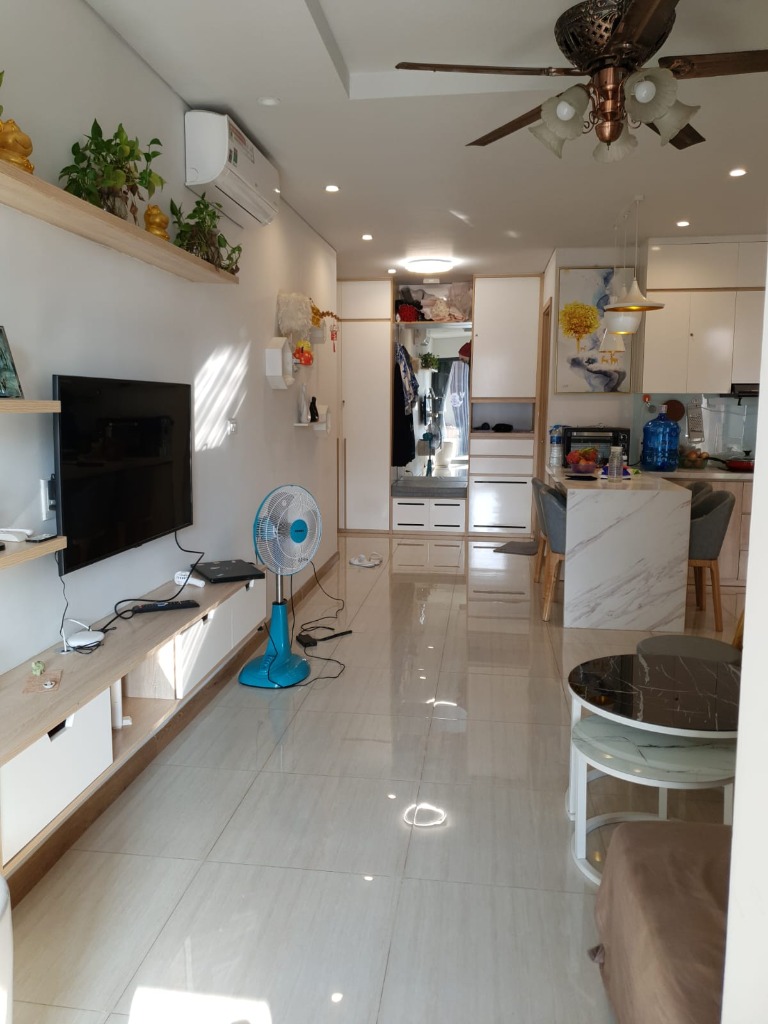 Modern furnished living room teacher apartment Ha Long Bay