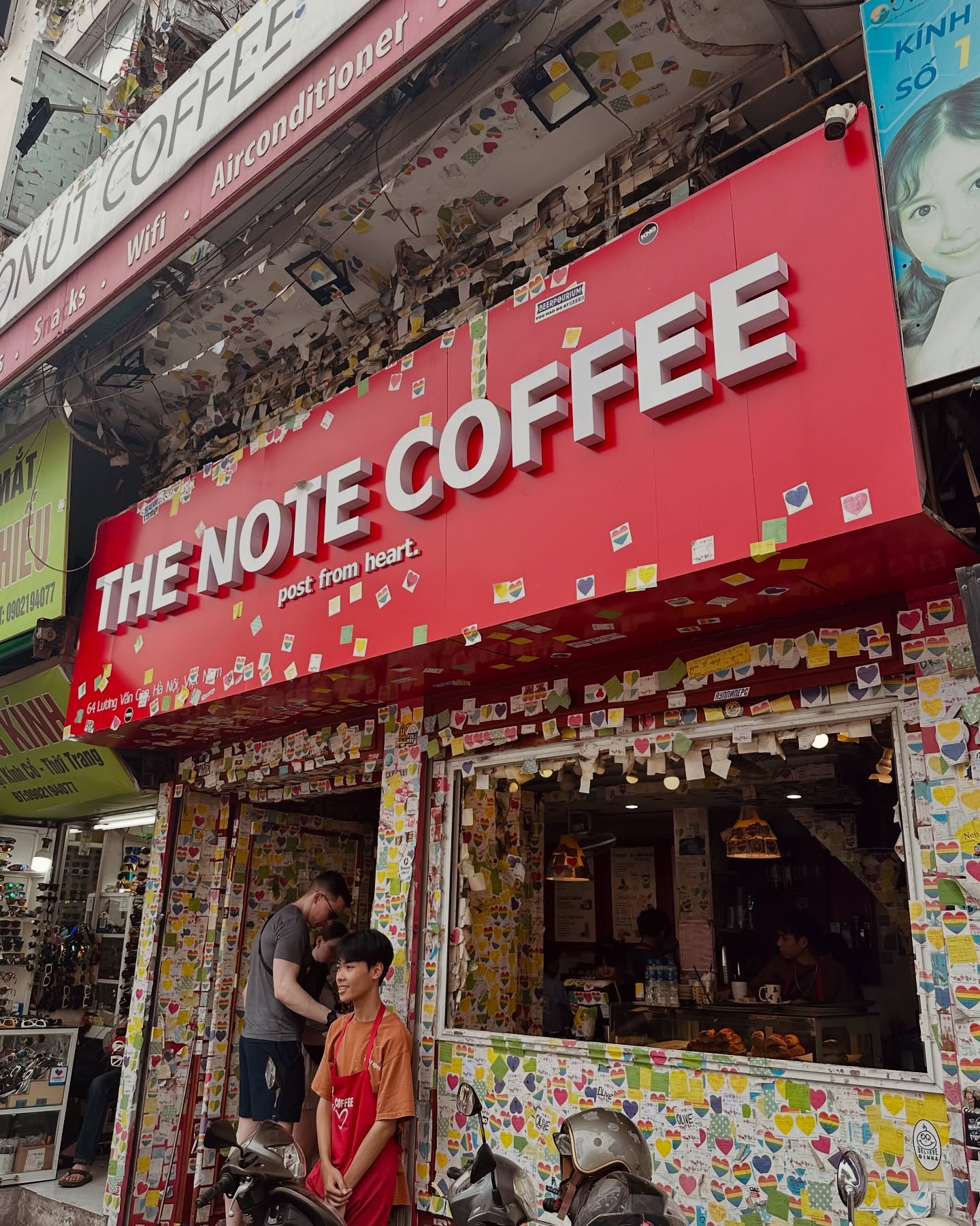 A coffee shop in Hanoi, Vietnam