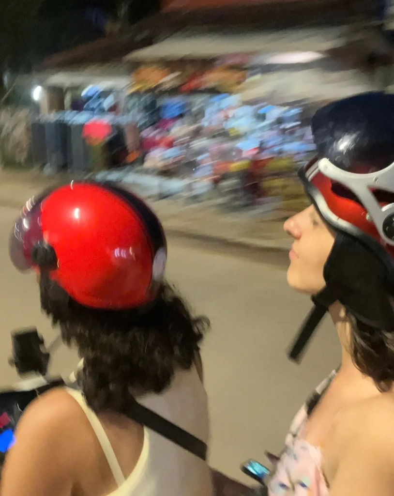 Teachers on motorbike in Vietnam